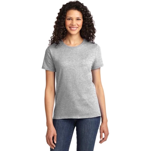 Port & Company Ladies Essential T-Shirt - Light/Heather - Port & Company Ladies Essential T-Shirt - Light/Heather - Image 4 of 4