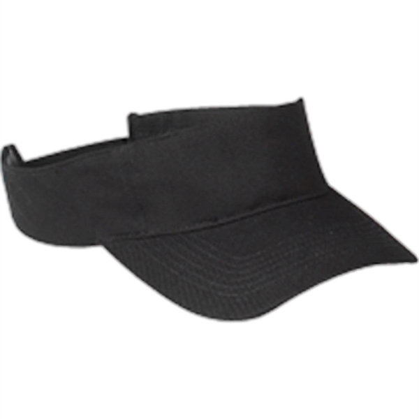 Big Accessories Cotton Twill Visor - Dark/All - Big Accessories Cotton Twill Visor - Dark/All - Image 3 of 6