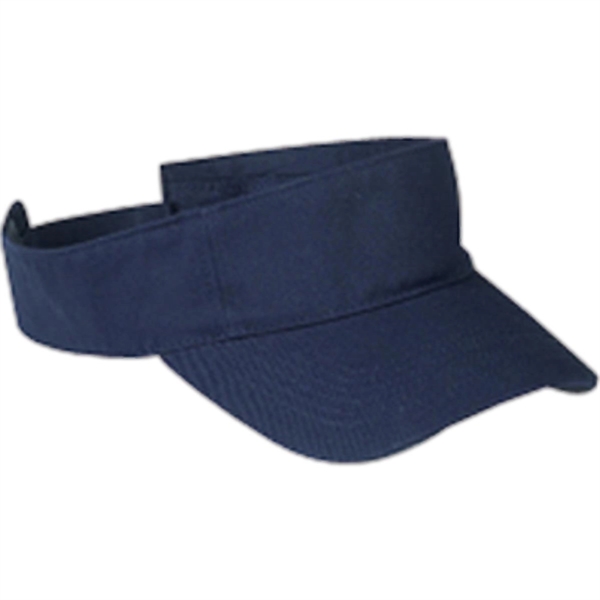 Big Accessories Cotton Twill Visor - Dark/All - Big Accessories Cotton Twill Visor - Dark/All - Image 4 of 6