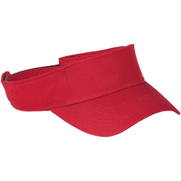 Big Accessories Cotton Twill Visor - Dark/All - Big Accessories Cotton Twill Visor - Dark/All - Image 6 of 6