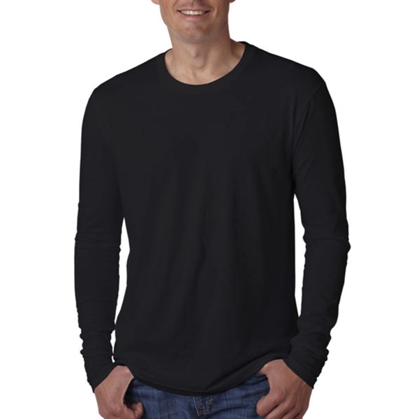 Next Level Men's Cotton Long-Sleeve Crew - Next Level Men's Cotton Long-Sleeve Crew - Image 3 of 12