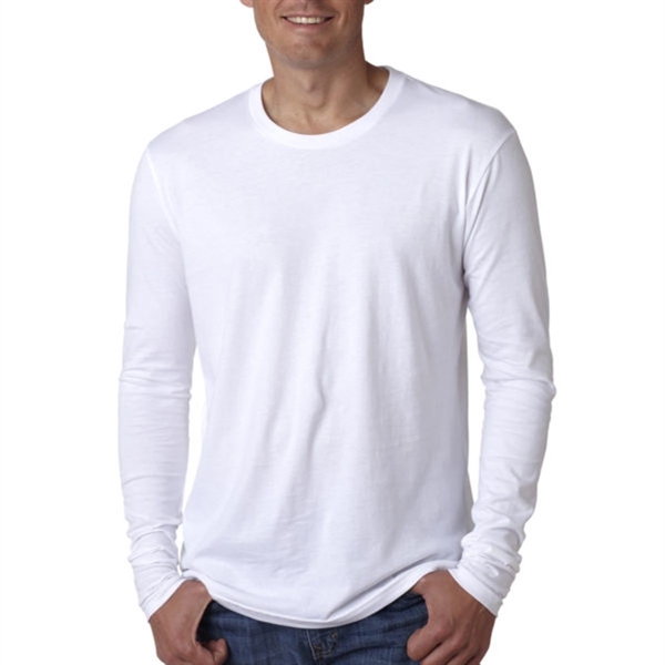 Next Level Men's Cotton Long-Sleeve Crew - Next Level Men's Cotton Long-Sleeve Crew - Image 4 of 12