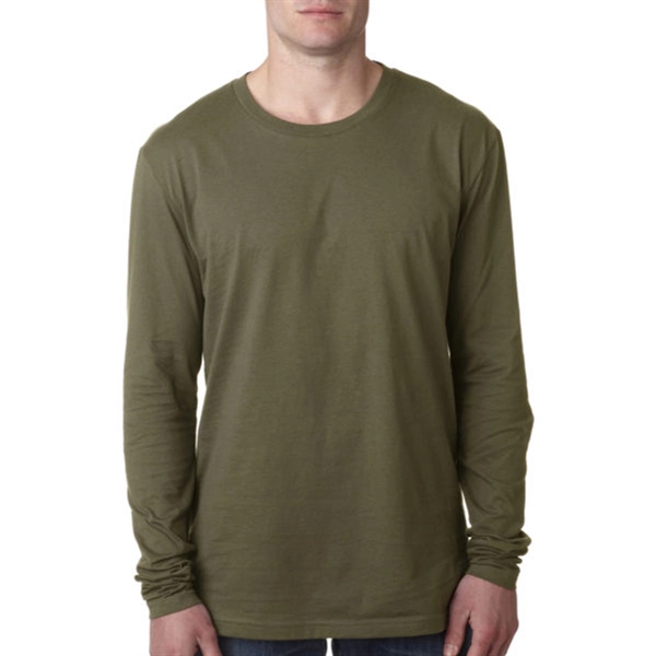 Next Level Men's Cotton Long-Sleeve Crew - Next Level Men's Cotton Long-Sleeve Crew - Image 9 of 12