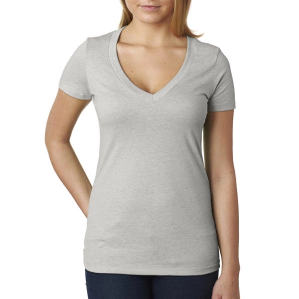 Next Level Women's CVC Deep V-Neck Tee - Next Level Women's CVC Deep V-Neck Tee - Image 24 of 31