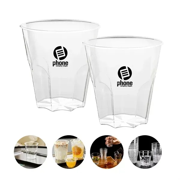 200ml Disposable Transparent Octagonal Aviation Cup - 200ml Disposable Transparent Octagonal Aviation Cup - Image 0 of 6