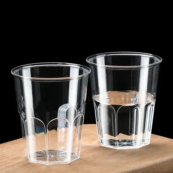 200ml Disposable Transparent Octagonal Aviation Cup - 200ml Disposable Transparent Octagonal Aviation Cup - Image 2 of 6