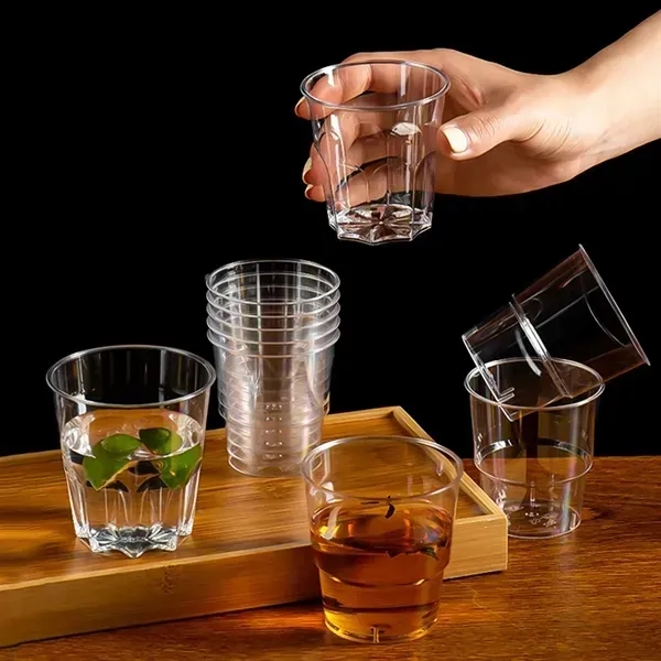 200ml Disposable Transparent Octagonal Aviation Cup - 200ml Disposable Transparent Octagonal Aviation Cup - Image 3 of 6