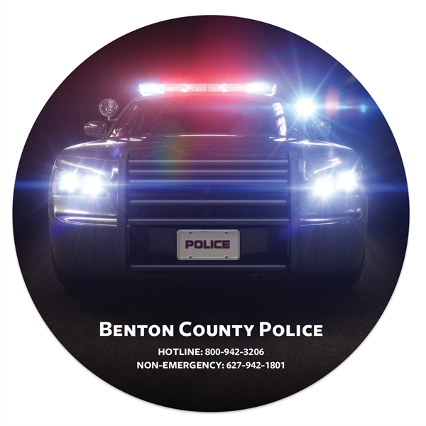 Round Sublimated Soft Mouse Pad with 1/16" Backing