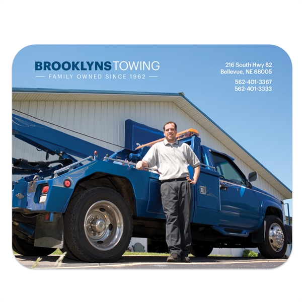 Rectangle Sublimated Soft Mouse Pad with 1/16" Backing