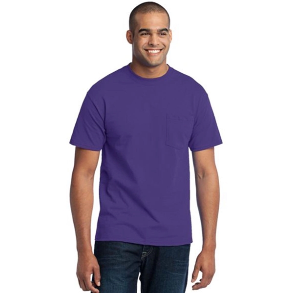 Port & Company Tall Core Blend Pocket Tee - Colors - Port & Company Tall Core Blend Pocket Tee - Colors - Image 3 of 16