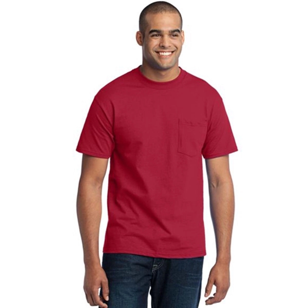 Port & Company Tall Core Blend Pocket Tee - Colors - Port & Company Tall Core Blend Pocket Tee - Colors - Image 4 of 16
