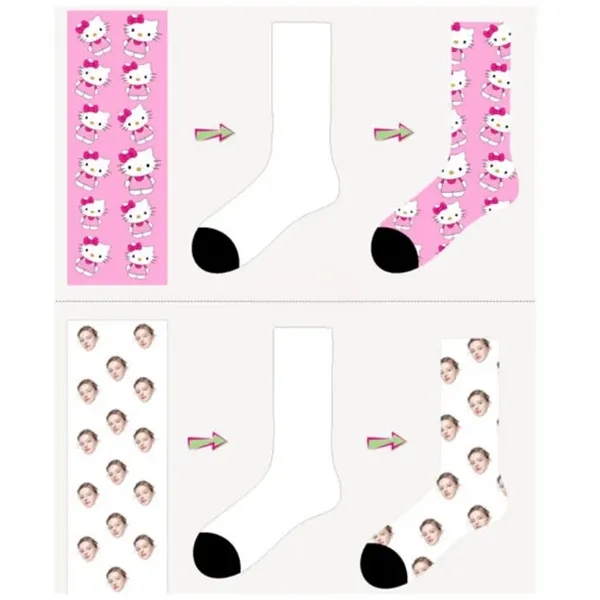 Apparel Trendy Crew Socks Patterned Casual Knit Hosiery Wear - Apparel Trendy Crew Socks Patterned Casual Knit Hosiery Wear - Image 1 of 4