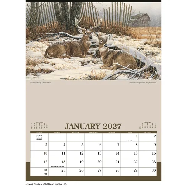 Triumph® Calendars Wildlife Art Calendar - Triumph® Calendars Wildlife Art Calendar - Image 5 of 5