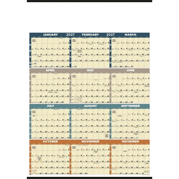 Triumph® Calendars Time Management Span-A-Year (Non-Lamin... - Triumph® Calendars Time Management Span-A-Year (Non-Lamin... - Image 3 of 3