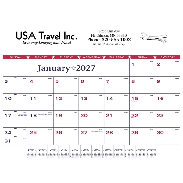 Triumph® Calendars Patriotic Desk Pad - Triumph® Calendars Patriotic Desk Pad - Image 2 of 3