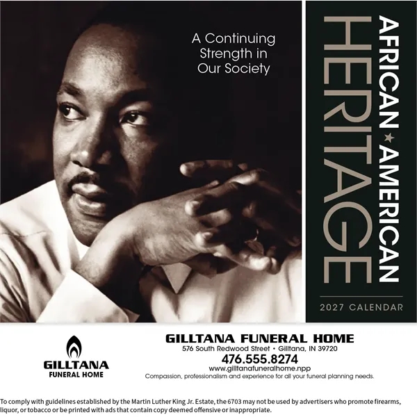 Triumph® Calendars African-American Heritage: Dr. Martin ... - Triumph® Calendars African-American Heritage: Dr. Martin ... - Image 6 of 11