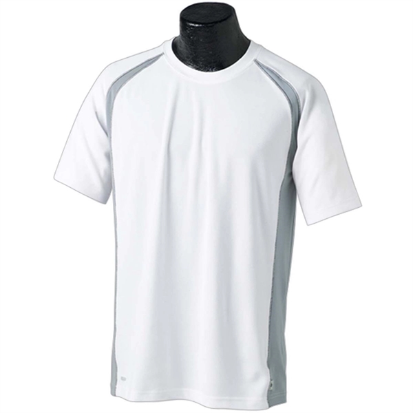Alo Men's Short-Sleeve Colorblock T-Shirt - Dark/All - Alo Men's Short-Sleeve Colorblock T-Shirt - Dark/All - Image 1 of 18