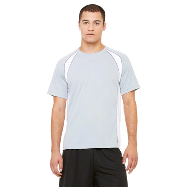 Alo Men's Short-Sleeve Colorblock T-Shirt - Dark/All - Alo Men's Short-Sleeve Colorblock T-Shirt - Dark/All - Image 2 of 18