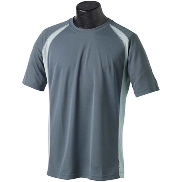 Alo Men's Short-Sleeve Colorblock T-Shirt - Dark/All - Alo Men's Short-Sleeve Colorblock T-Shirt - Dark/All - Image 7 of 18