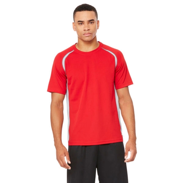 Alo Men's Short-Sleeve Colorblock T-Shirt - Dark/All - Alo Men's Short-Sleeve Colorblock T-Shirt - Dark/All - Image 17 of 18