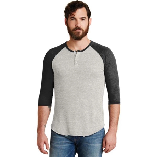 Alternative Eco-Jersey 3/4-Sleeve Raglan Henley - Alternative Eco-Jersey 3/4-Sleeve Raglan Henley - Image 5 of 5