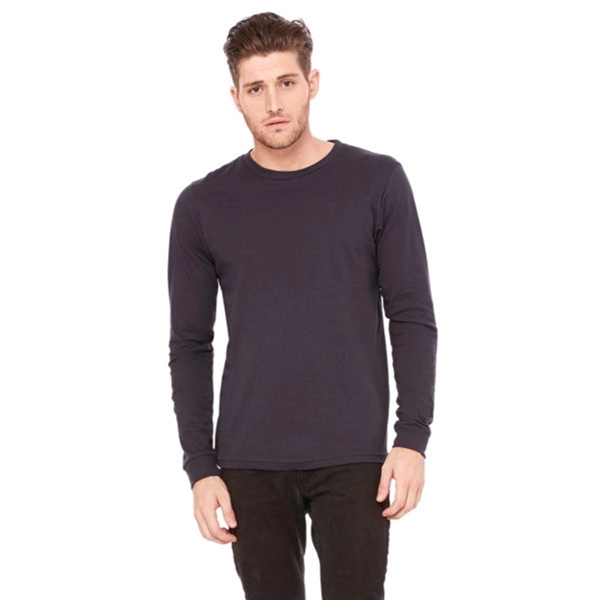 Bella + Canvas Unisex Jersey Long-Sleeve T-Shirt-Dark/Colors - Bella + Canvas Unisex Jersey Long-Sleeve T-Shirt-Dark/Colors - Image 3 of 10