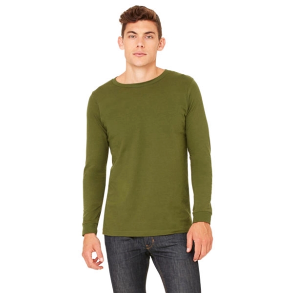 Bella + Canvas Unisex Jersey Long-Sleeve T-Shirt-Dark/Colors - Bella + Canvas Unisex Jersey Long-Sleeve T-Shirt-Dark/Colors - Image 9 of 10