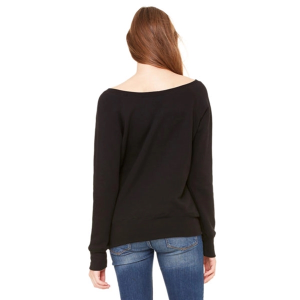 Bella + Canvas Ladies Sponge Fleece Wide Neck Sweatshirt - Bella + Canvas Ladies Sponge Fleece Wide Neck Sweatshirt - Image 2 of 7