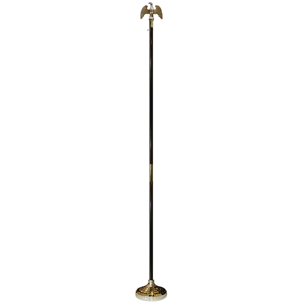 7' x 1 1/4" Indoor Display Set with Eagle Topper - 7' x 1 1/4" Indoor Display Set with Eagle Topper - Image 0 of 2