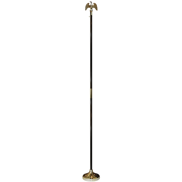 8' x 1 1/4" Indoor Display Set with Eagle Topper - 8' x 1 1/4" Indoor Display Set with Eagle Topper - Image 0 of 2
