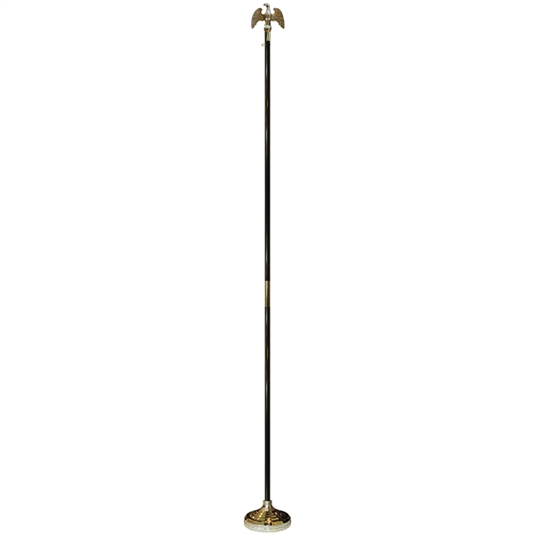 9' x 1 1/4" Indoor Display Set with Eagle Topper - 9' x 1 1/4" Indoor Display Set with Eagle Topper - Image 0 of 2