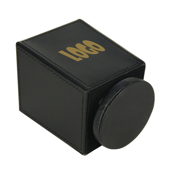 Artificial Leather Rotating Tabletop Storage Pen Holder - Artificial Leather Rotating Tabletop Storage Pen Holder - Image 6 of 7