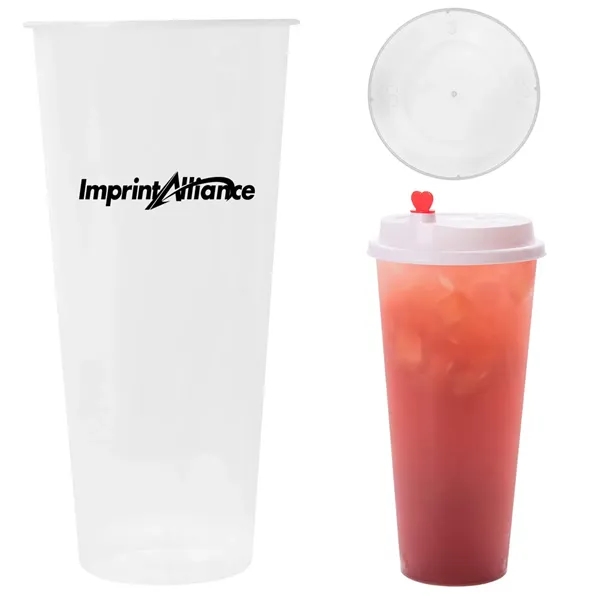 23oz. Disposable Plastic Cup for Coffee and Cold Drinks - 23oz. Disposable Plastic Cup for Coffee and Cold Drinks - Image 0 of 4