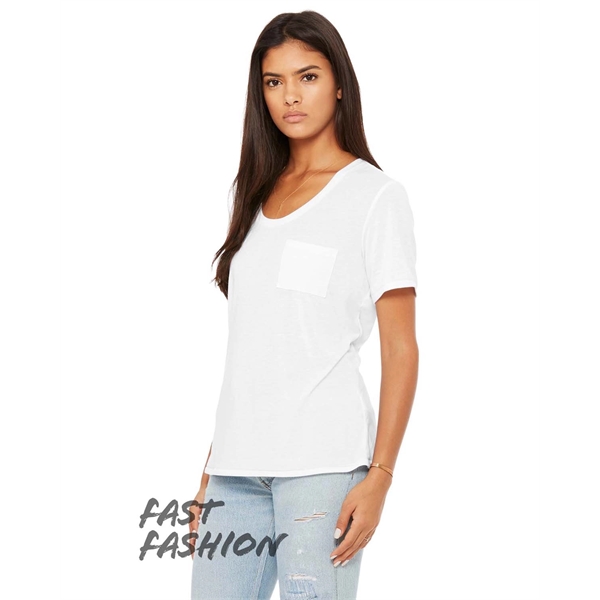 FWD Fashion Ladies' Flowy Pocket T-Shirt - FWD Fashion Ladies' Flowy Pocket T-Shirt - Image 2 of 12