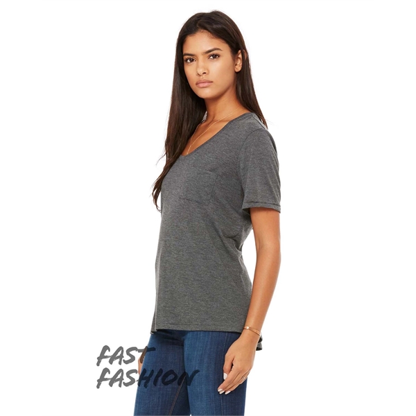 FWD Fashion Ladies' Flowy Pocket T-Shirt - FWD Fashion Ladies' Flowy Pocket T-Shirt - Image 8 of 12