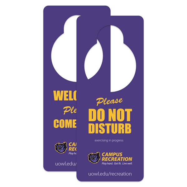 Plastic Door Hanger w/ Large Hole (3 1/4" x 8") Screen Print - Plastic Door Hanger w/ Large Hole (3 1/4" x 8") Screen Print - Image 0 of 0