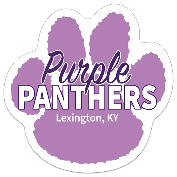 Paw Print Shaped Sports Magnet - Paw Print Shaped Sports Magnet - Image 0 of 1