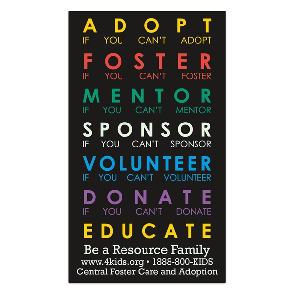 Jumbo Business Card Magnet / Full Color (2 3/4" x 4 3/4") - Jumbo Business Card Magnet / Full Color (2 3/4" x 4 3/4") - Image 0 of 0