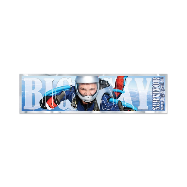 Rectangle Sticker w/ Square Corners (1"x3 3/4") Digital