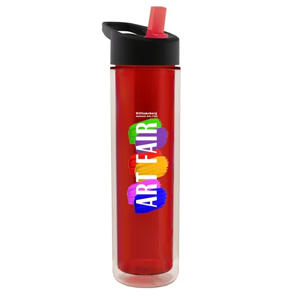 Custom Garyline® Chiller Double-Wall Insulated Bottle with Flip-...
