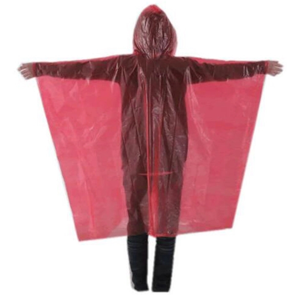 PE Disposable Poncho - PE Disposable Poncho - Image 2 of 2