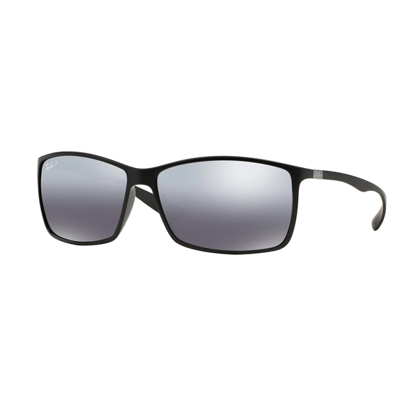 Polarized Liteforce Sunglasses - Black/Silver Mirror