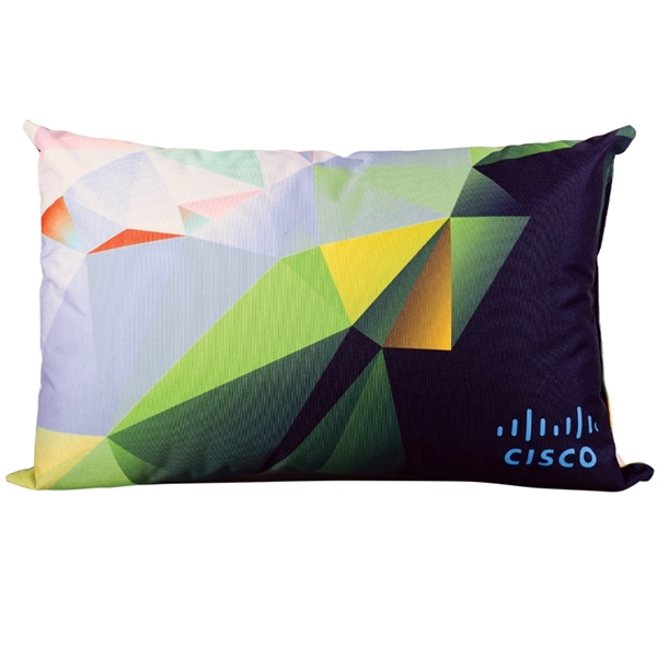 Sublimated Lumbar Pillow - Sublimated Lumbar Pillow - Image 0 of 4