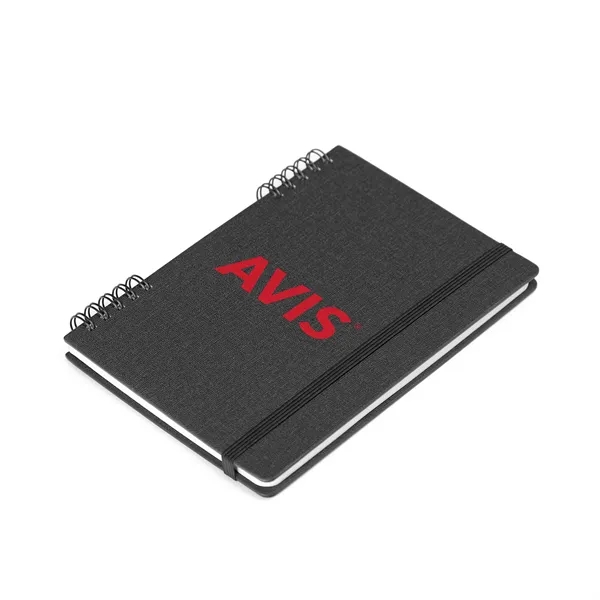 Spiral Linen Leather Notebook - Spiral Linen Leather Notebook - Image 1 of 12