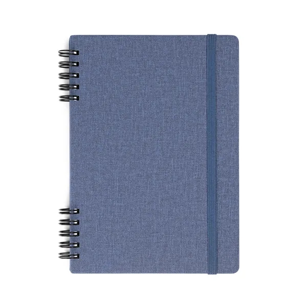 Spiral Linen Leather Notebook - Spiral Linen Leather Notebook - Image 11 of 12