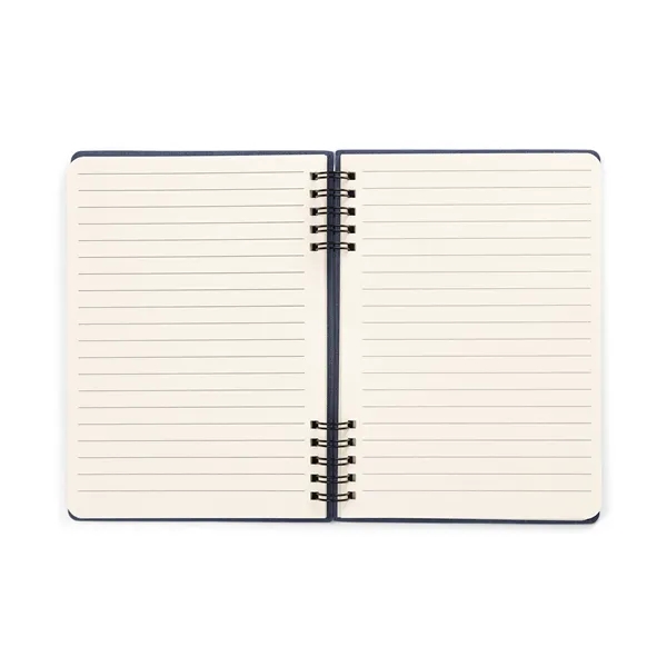 Spiral Linen Leather Notebook - Spiral Linen Leather Notebook - Image 12 of 12