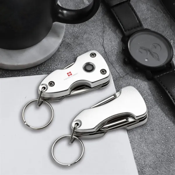 Swiss Force® Wildcub Multi-Tool & Flashlight Keyring