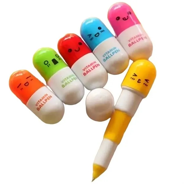 Capsule Shaped Telescopic Ballpoint Pen - Capsule Shaped Telescopic Ballpoint Pen - Image 0 of 6