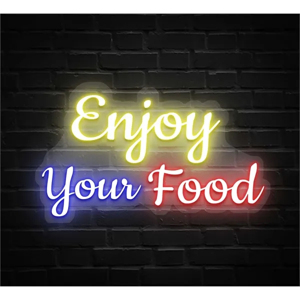 Custom LED Logo Neon Signs - Acrylic Backboard - Custom LED Logo Neon Signs - Acrylic Backboard - Image 0 of 9