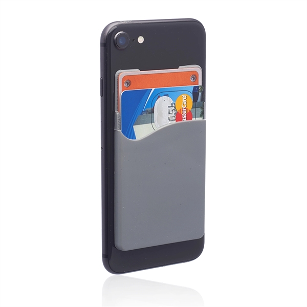 Montego Dual Pocket Silicone Phone Wallet - Montego Dual Pocket Silicone Phone Wallet - Image 4 of 7